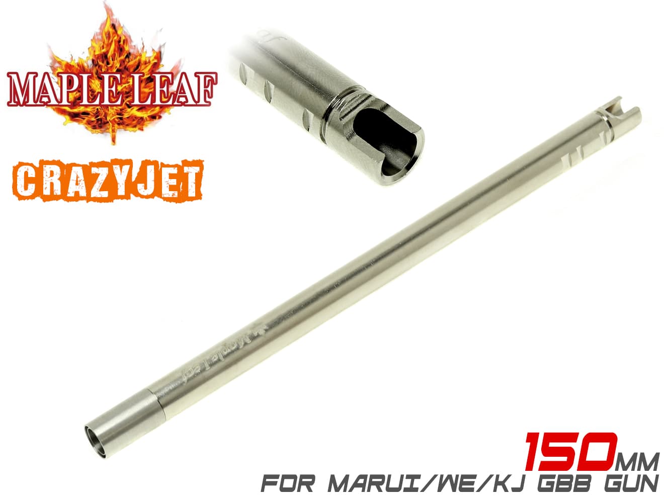 楽天市場】Maple Leaf Crazy Jet インナーバレル 100mm for GBB(XDM