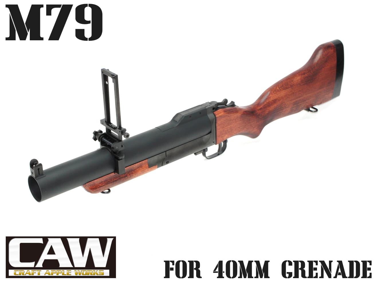 【楽天市場】【送料無料】CAW M79 グレネードランチャー ウッドストック 40mmモスカート/クラフトアップルワークス/GRENADE LAUNCHER/ガスガン：ミリタリーベース