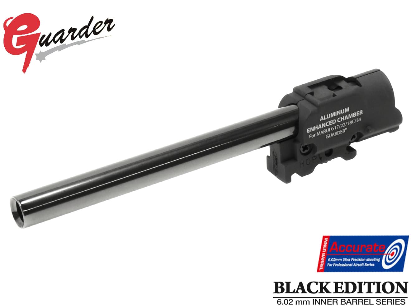 GLK-123■GUARDER 強化ホップアップチャンバー w/ 6.02 TNバレル G17/G18C/G22◆東京マルイ ガスブロ グロック対応 HOP UP チャンバーセット GLOCK-123