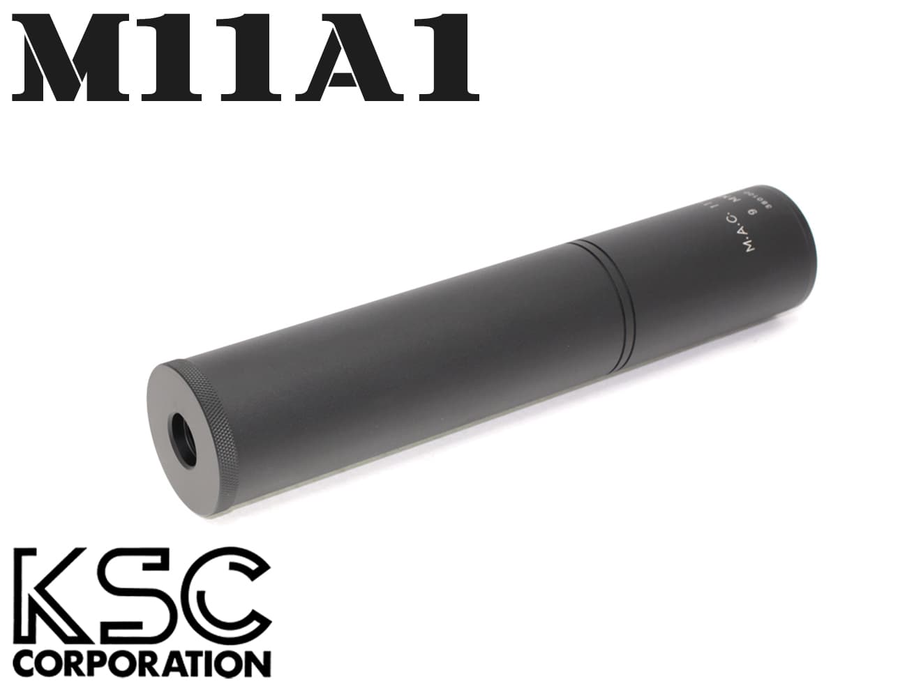 【純正品】KSC ガスブローバック M11A1用 サウンドサプレッサー◆イングラム/サイレンサー/スプレッサー/消音器/送料無料｜ミリタリーベース