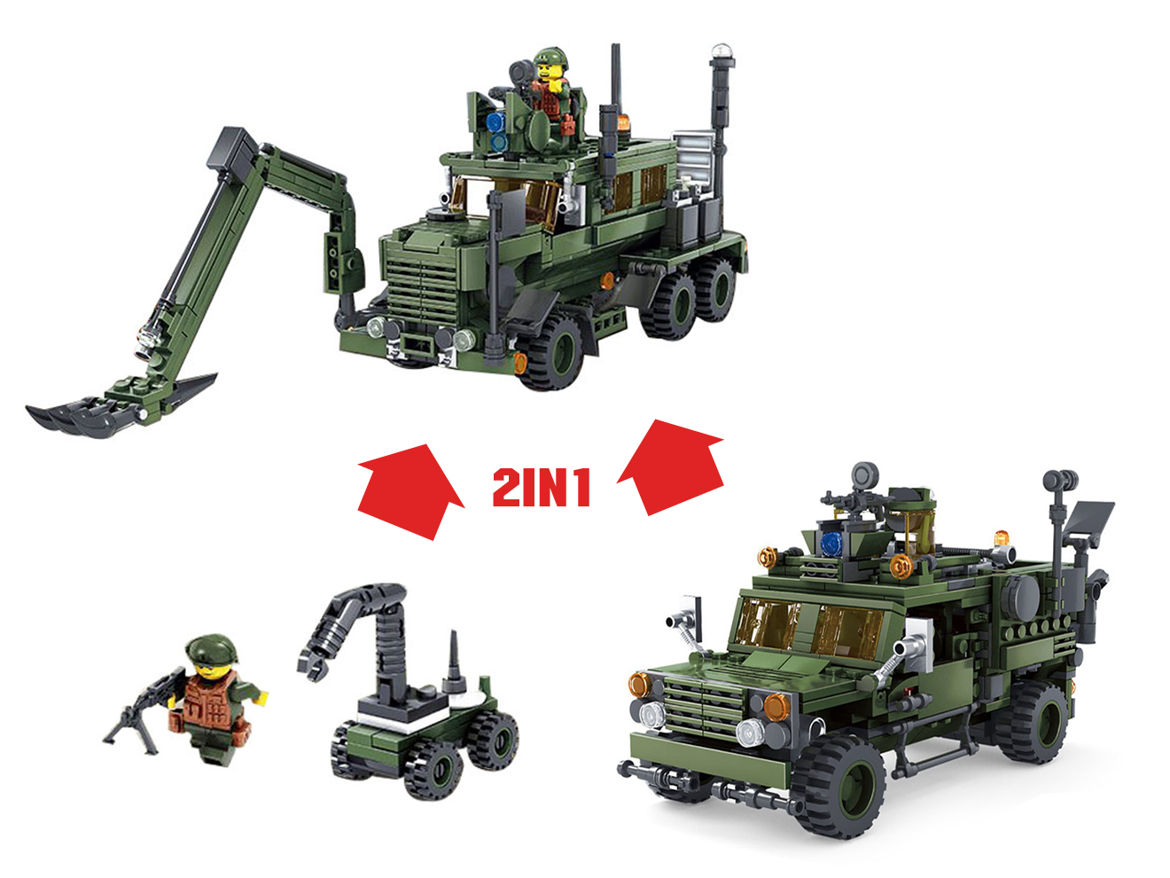 楽天市場 Afm Field Armyシリーズ 2in1 バッファロー 地雷処理車 M Atv 560blocks Buffalo Ied等爆発物 処理車両と 耐爆車両の２way仕様 ミリタリーベース