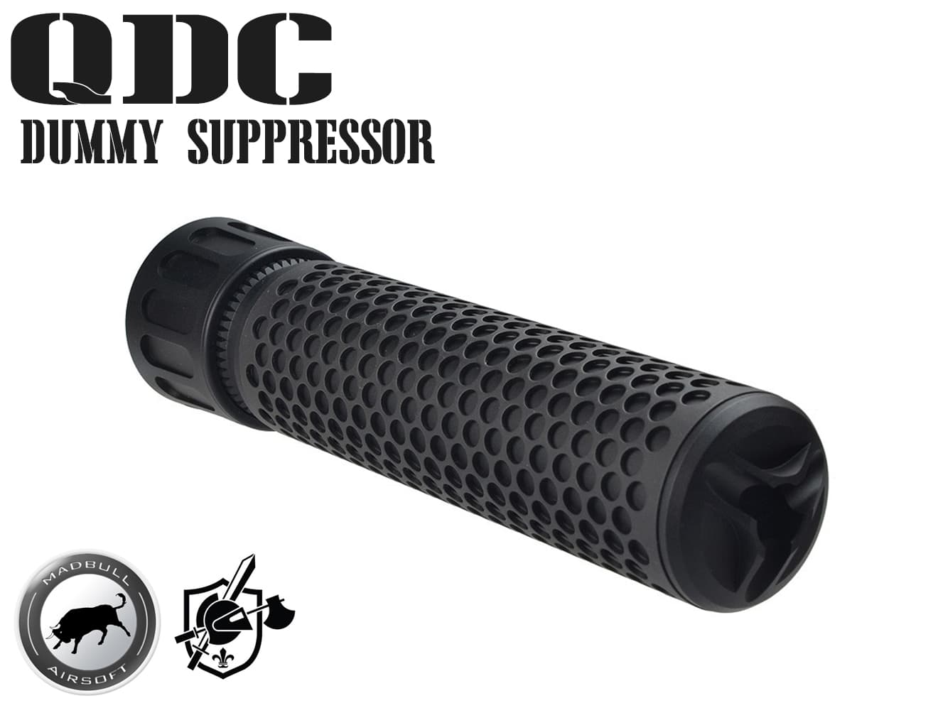 【送料無料】MADBULL KAC QDC Airsoft ダミーサプレッサー BK 14mm逆ネジ◆ブラック/正規品/ライセンス品/ナイツ/Knight’s ARMAMENT