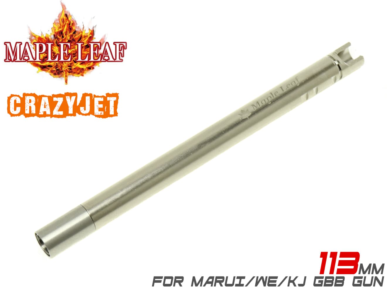 楽天市場】Maple Leaf Crazy Jet インナーバレル 100mm for GBB(XDM