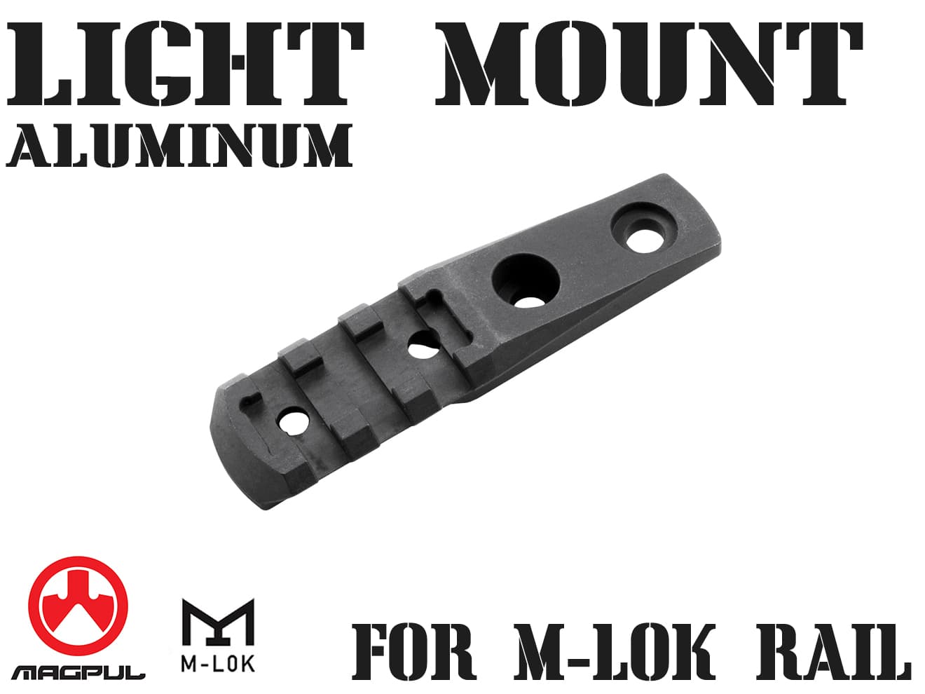 【正規品】【送料無料】MAGPUL M-LOK Cantilever レイル/ライトマウント アルミ製◆MA520490307/3スロット/Mロック/マグプル/実物/正規品