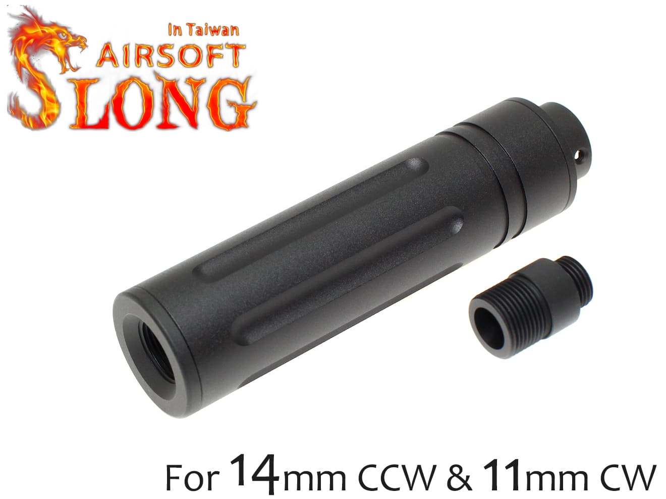 楽天市場】SLONG AIRSOFT 14mm逆ネジ スリムショートサプレッサー