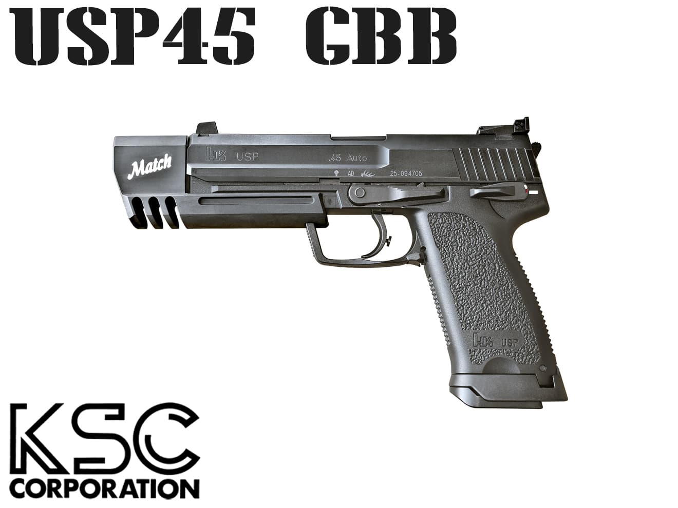 楽天市場】KSC USP 45 マッチ システム7 スライドHW（ガスブローバック