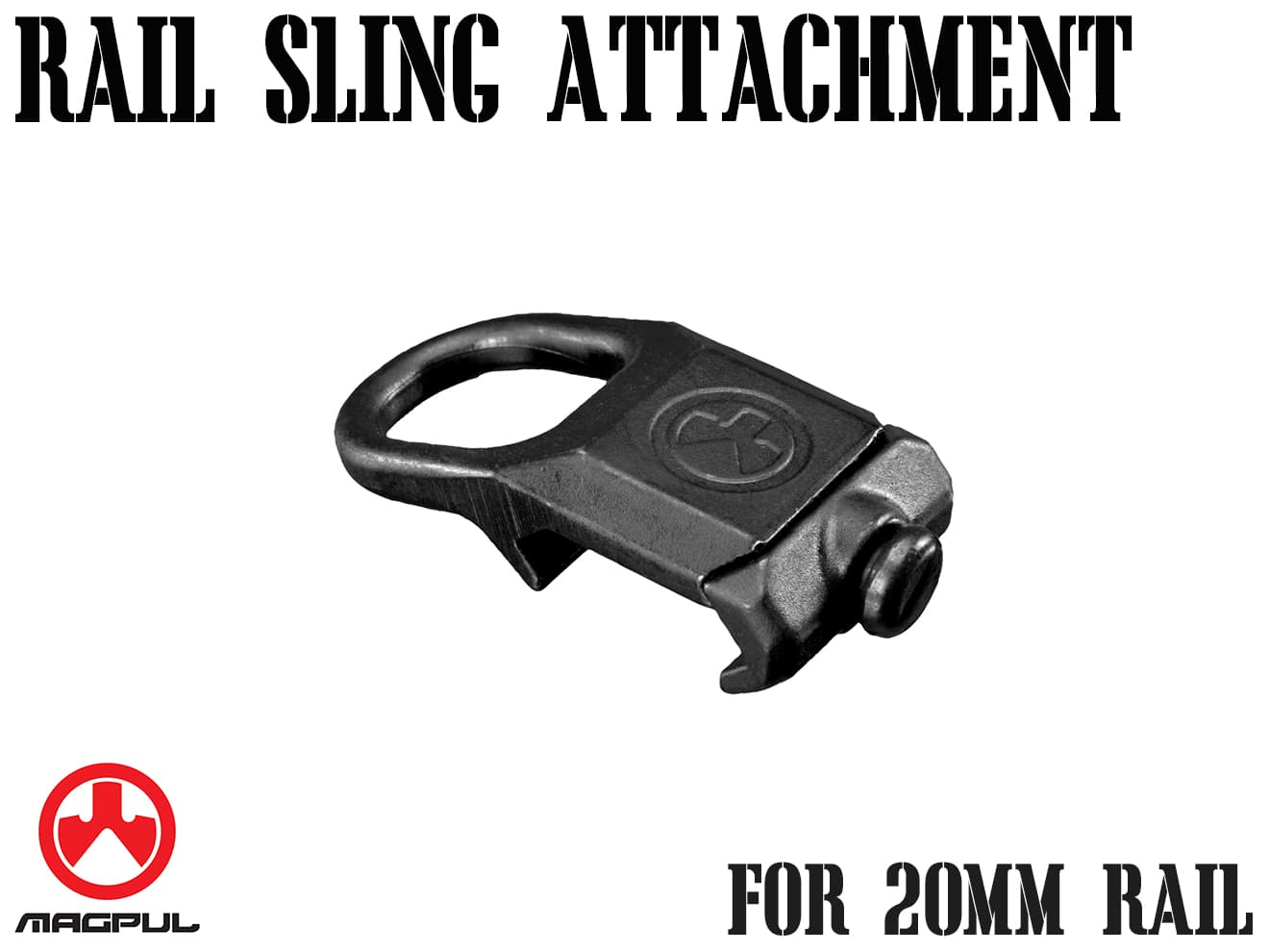 【正規品】MAGPUL RSA レイルスリングアタッチメント◆マグプル正規品 20mmレール用 スリングマウント MA516490307 MS2 MS3 クリップ式スリング対応