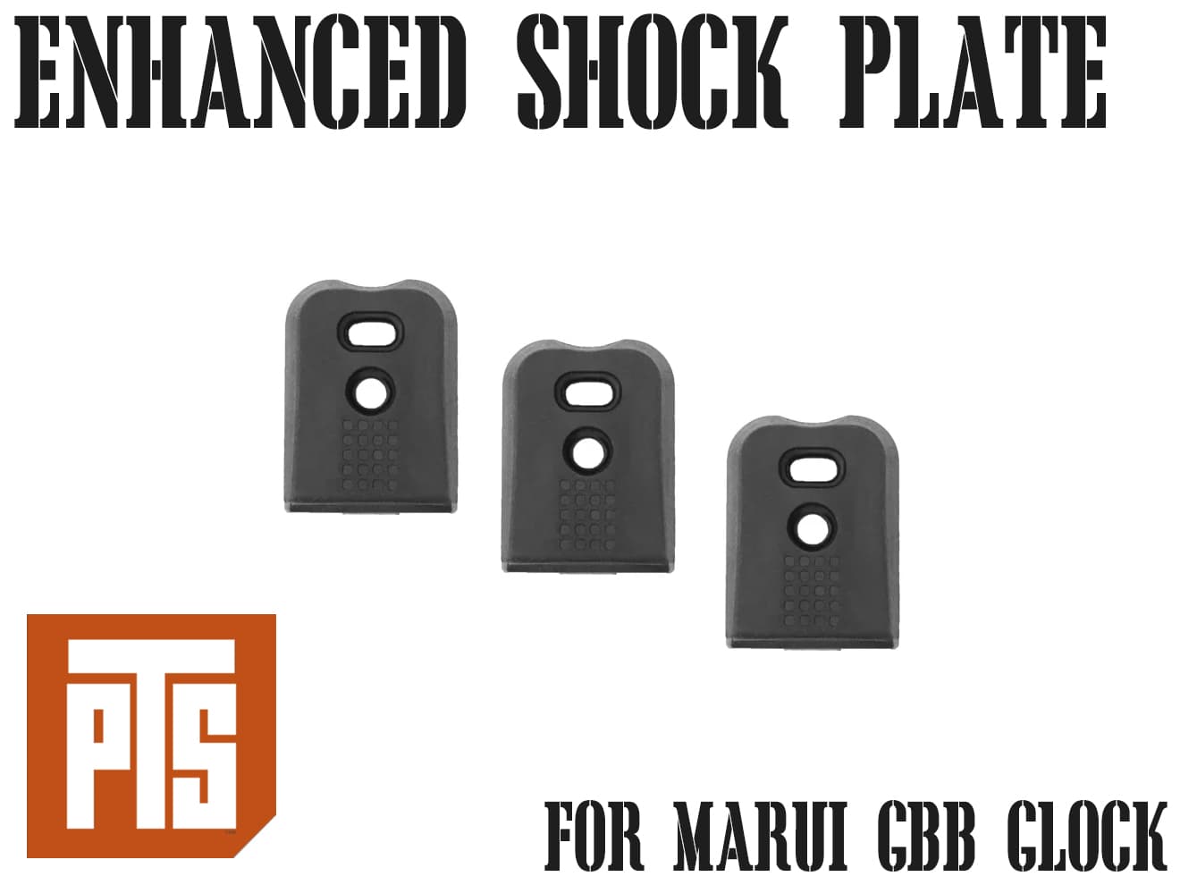 楽天市場 正規品 Pts エンハンスド ピストルショックプレート Glock 3ピースパック マルイ Gbb Glock G17 G18c G19 G22 G34 Zytelポリマー Tpu ラバー ミリタリーベース