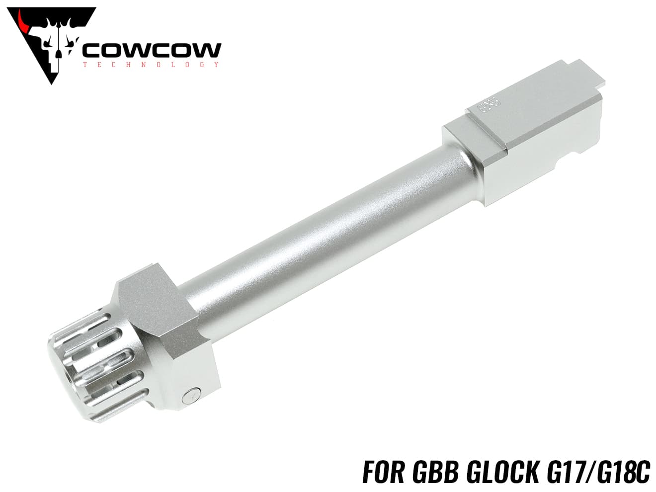 COWCOW TECHNOLOGY ファーストロック コンペンセイター&アウターバレルセット G17/G18C◆東京マルイ GBB GLOCK 11mm正ネジサプレッサー対応