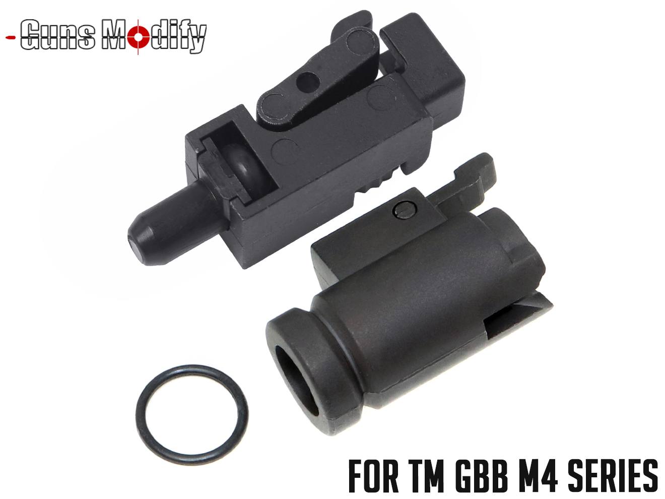 Guns Modify 亜鉛ダイキャスト ホップアップチャンバー&アジャスターセット for TM GBB M4◆マルイ ガスブロ M4MWS/MTR-16/CQB-R補修パーツ