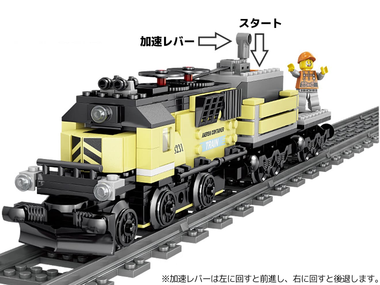 楽天市場 ディーゼル機関車 カーゴトレイン 392blocks 鉄道模型 動力ユニット付きでぐんぐん走る 速度調整可能 ブロック 組み立て式 ミリタリーベース