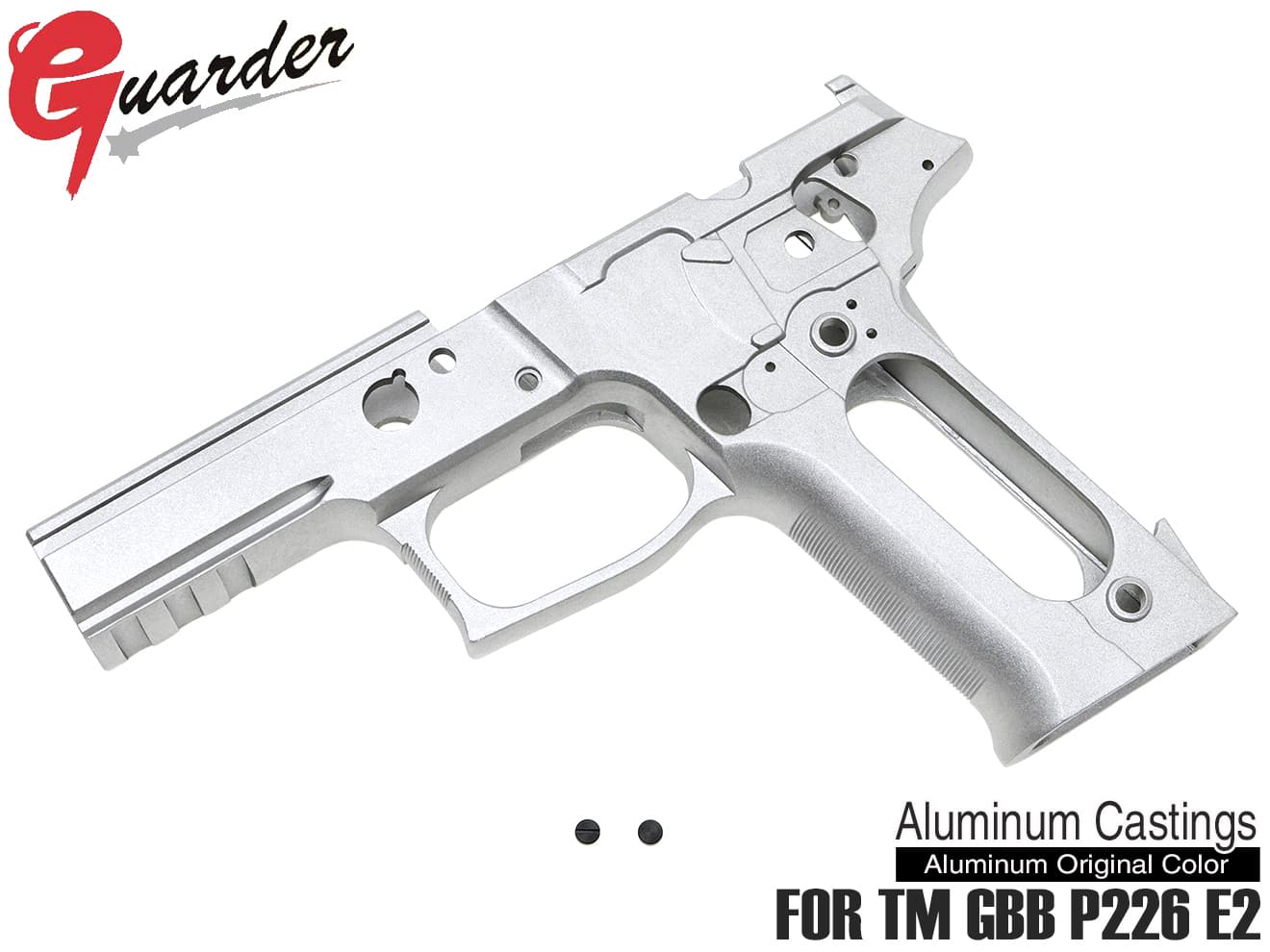 P226-64(A)GUARDER P226 E2 フレームKIT E2 Marking マルイ P226 E2用 ◇オリジナルアルミカラー TM GBB P226 E2シリーズ対応 カスタムフレーム 装備・備品 美品 シグザウエル P226 E2 フレームシルバー 東京マルイ ガスガン