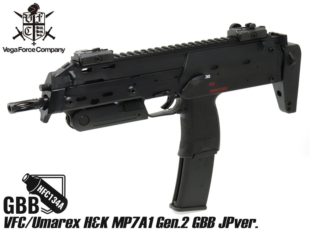 VFC/Umarex H&K MP7A1 Gen.2 ガスブローバック JPver/HK Licensed◆送料無料/サブマシンガン/SMG/GBB/ガスブロ