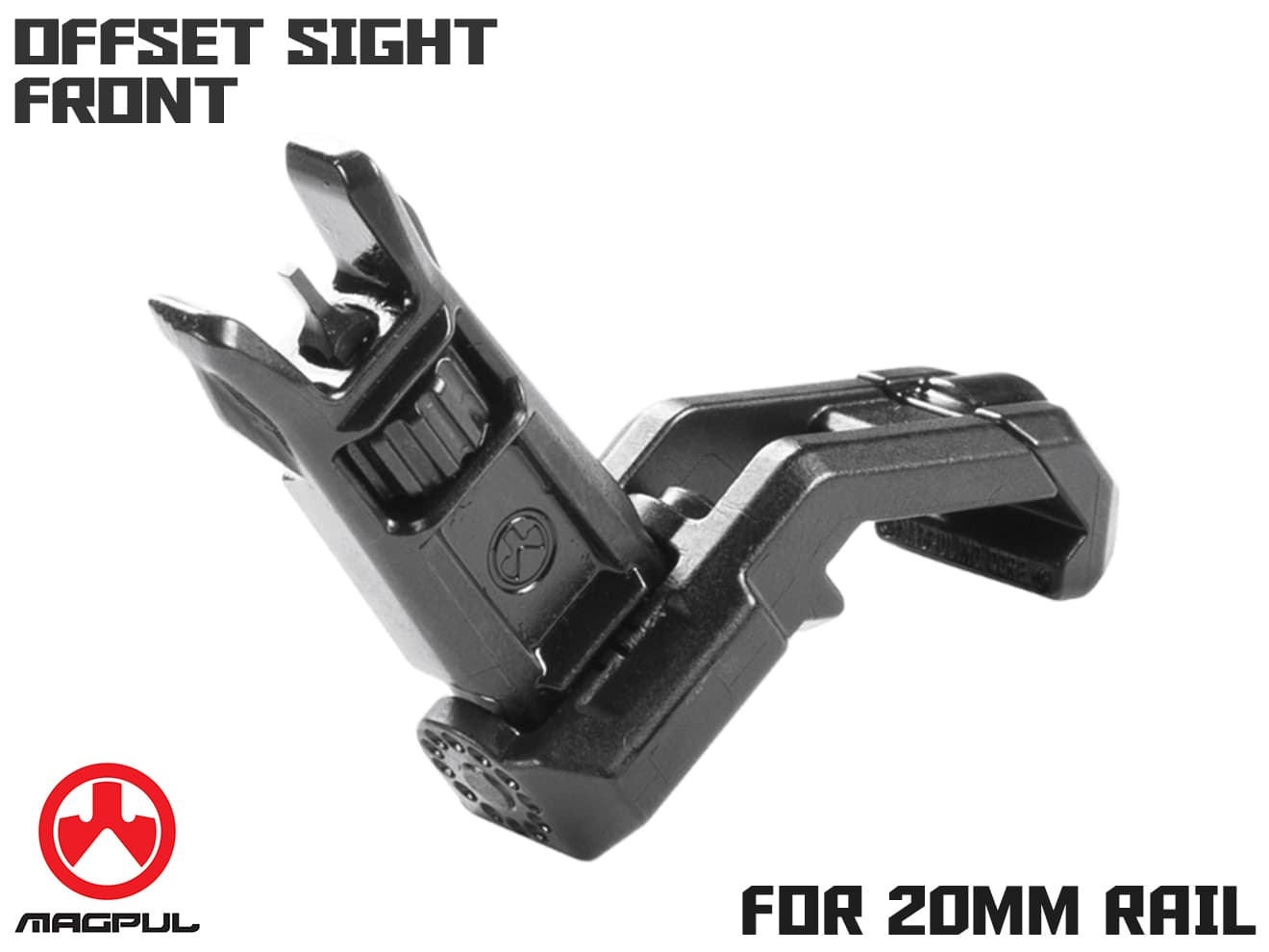 【正規品】Magpul MBUS Pro オフセットサイト フロント◆MAGPUL正規品 20mmレール対応 スチール製 実物MIL-STD-1913規格用 右サイド45度 高強度