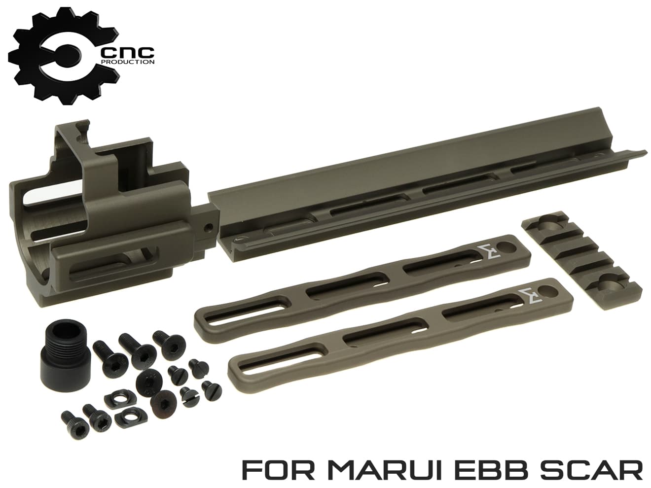 Cnc Production アルミcnc Mre M Lokレールエクステンションkit マルイ Scar続もの 次世代 スカーシリーズ 引摺るレール 鉄道線路 Ras Ris Pmm Ice Org Br