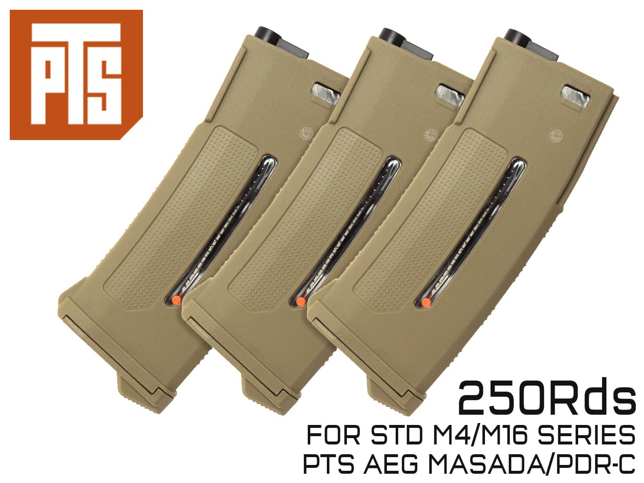 PTS EPM1 250Rds Enhanced ポリマー マガジン1 DE 3個セット 東京マルイ 各社スタンダード電動ガン BB弾 KWA GP  VFC ARES ICS ダークアース 65%OFF【送料無料】