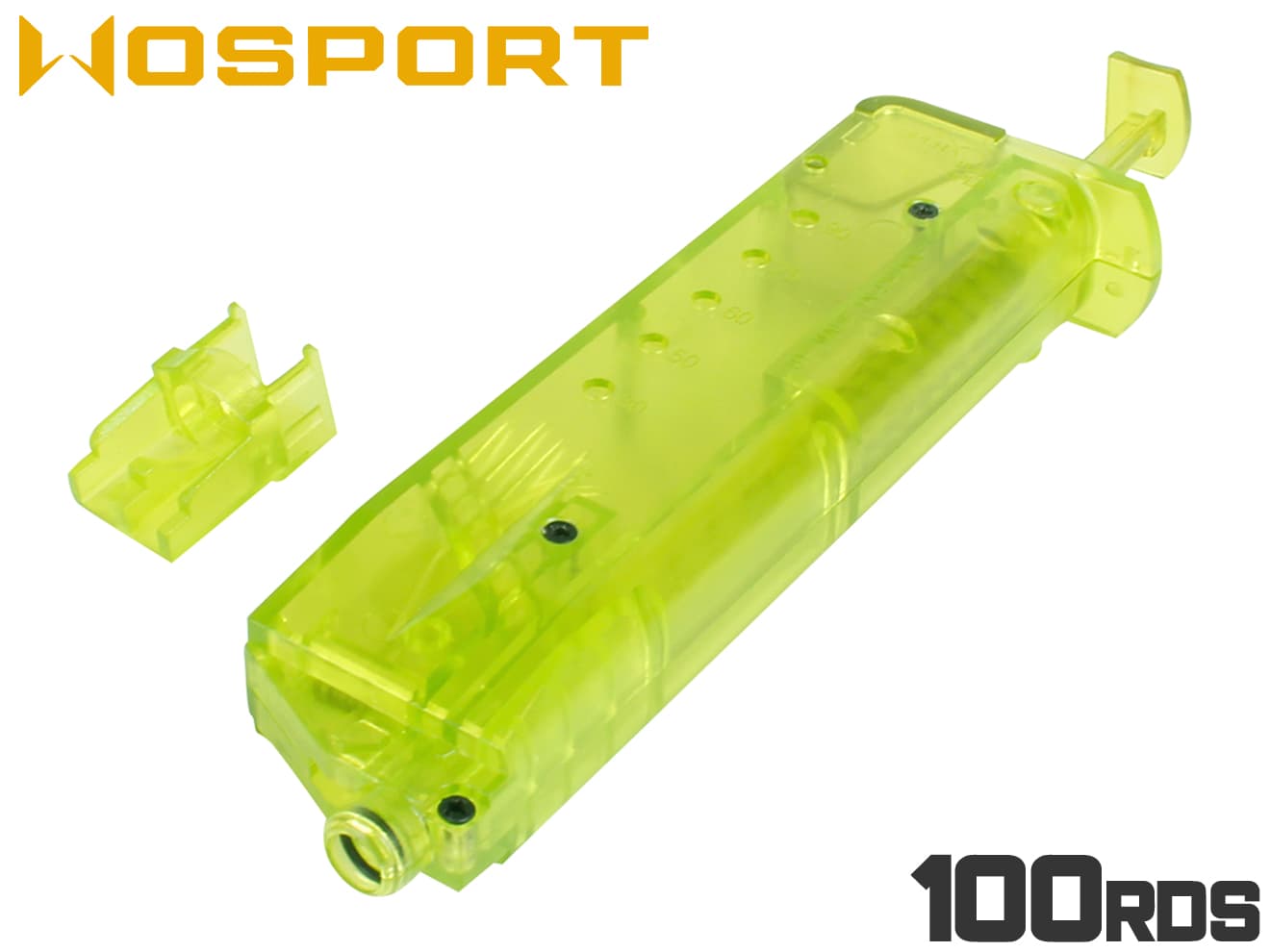 市場 WoSporT ビービー弾 BBローダー ロック機構搭載 100Rds ピストルマガジン型 マガジンポーチに収納可