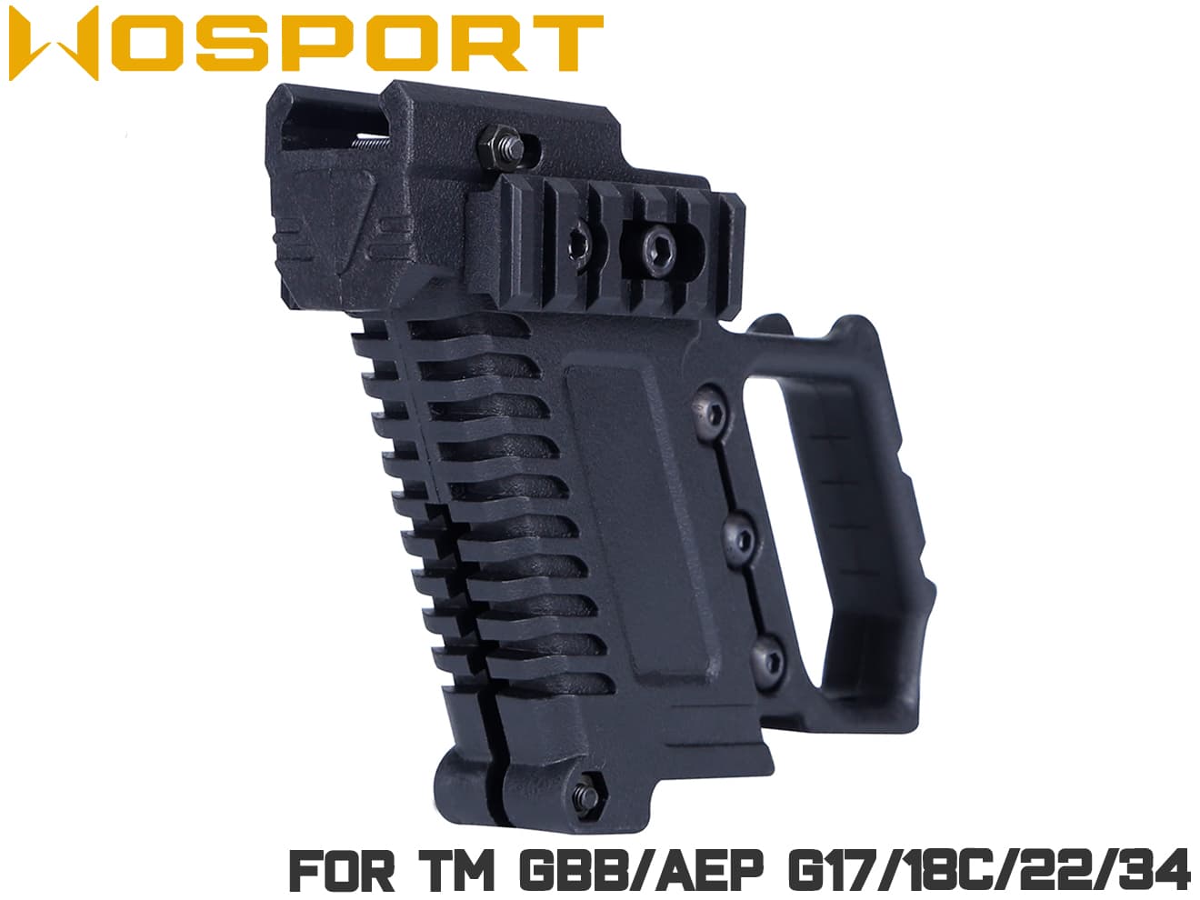 黒 グロック カービン フォアグリップ 上部レール付き Glock マルイ 黒 グロック カービン フォアグリップ 上部レール付き Glock