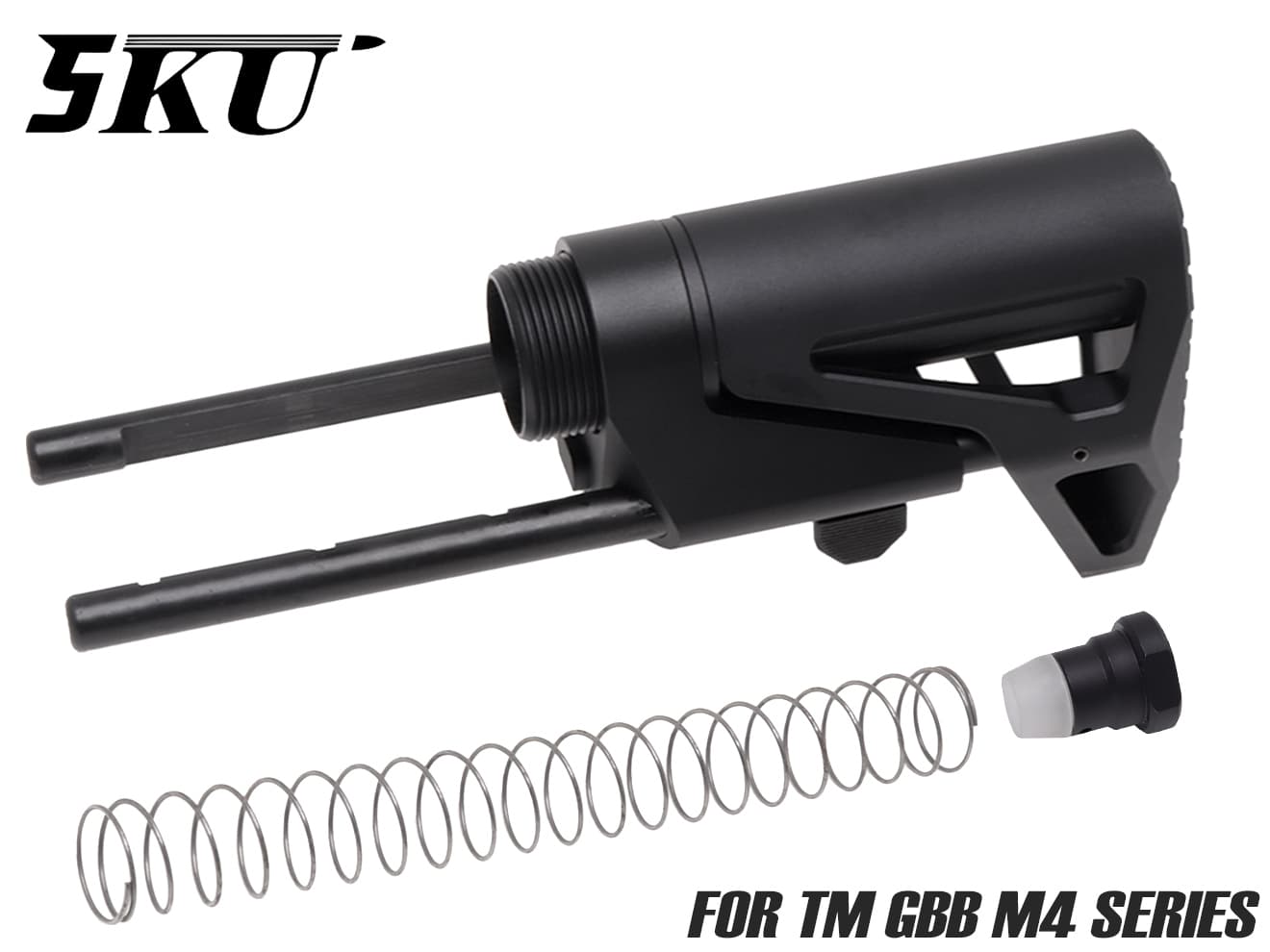 5KU SCW ワイヤードストック for TM GBB M4◆CQBフィールド ショートストック アルミ合金 タイトな設計 伸縮用 レバー ポジション調整 カスタム 戦闘力 アップ