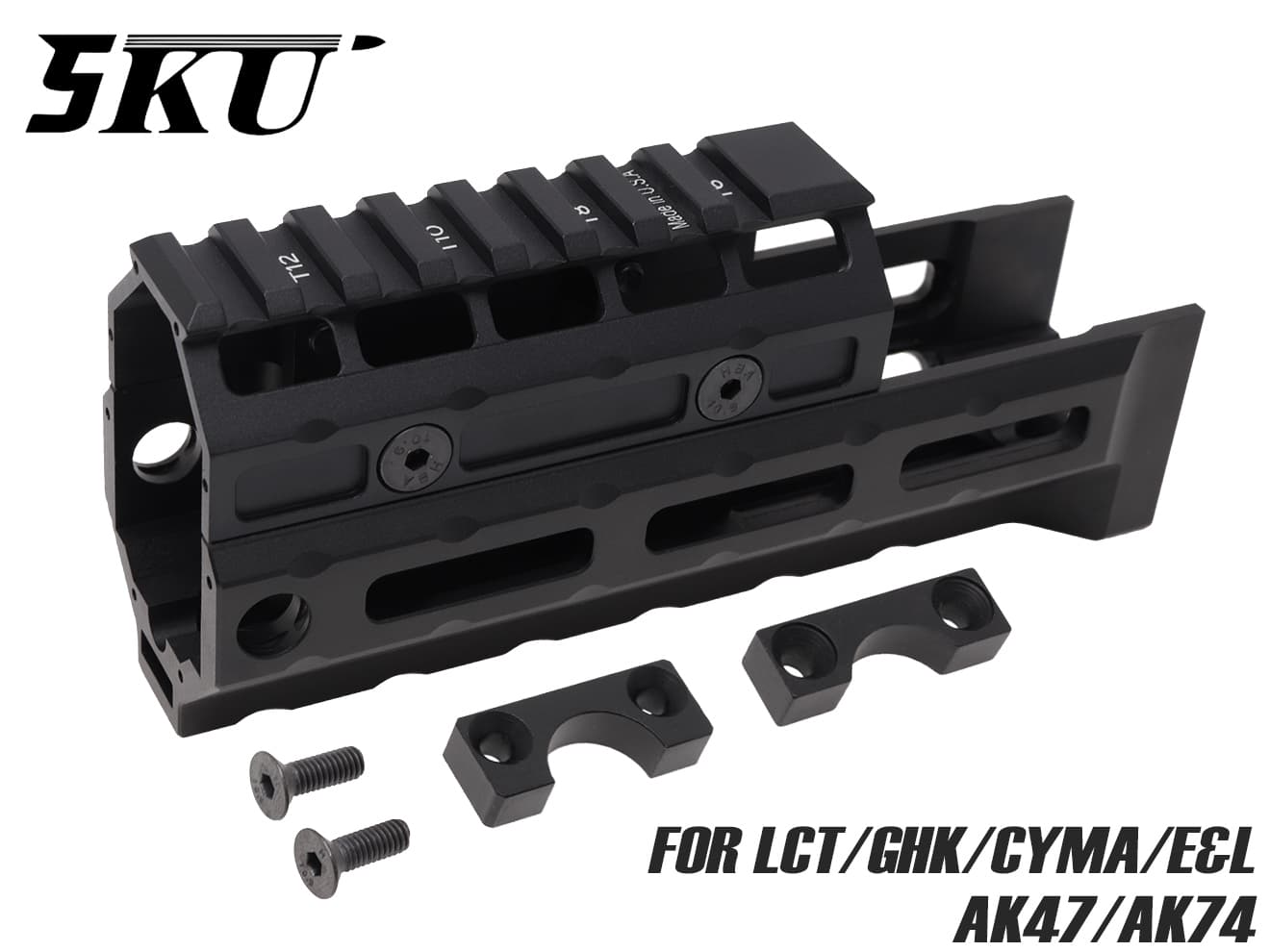 5KU MIタイプ AK47/AK74 ユニバーサルハンドガード Gen2 M-LOK for LCT/GHK/CYMA/E&L AK◆レール 装着 モダナイズド スロット ドレスアップ モジュール システム