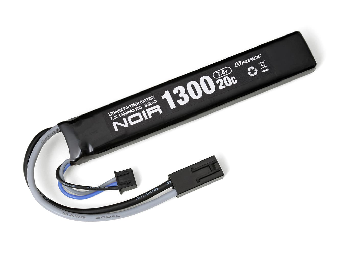 市場 G-FORCE Noir LiPo 7.4V 1300mAh ストックイン スティックタイプ リポバッテリー 優れた放電特性 G-フォース  toothkind.com.au