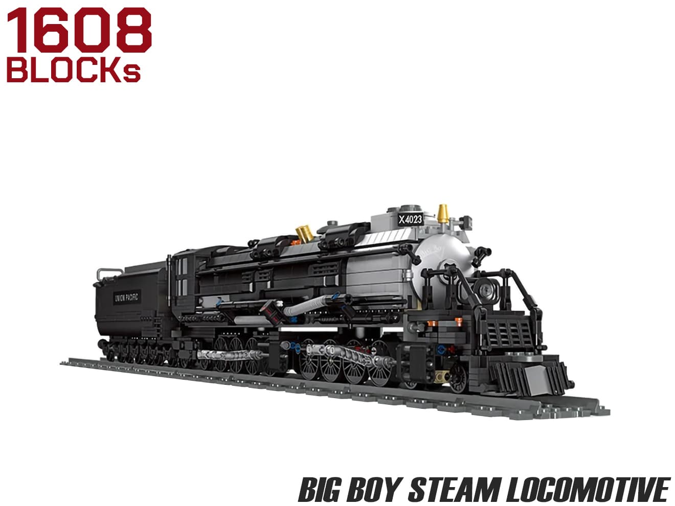 集英社 - ビックボーイ　 楽天市場】AFM BIG BOY 蒸気機関車 1608Blocks ◇世界最大 最強