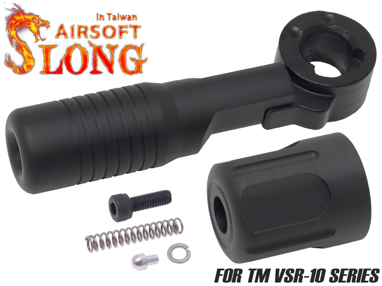 SLONG AIRSOFT LR グルーブボルトハンドル&エンドキャップ for VSR-10◆リバーシブル 仕様 左右 使える ハンドル 向き 変更 耐摩耗性 ドレスアップ カスタム