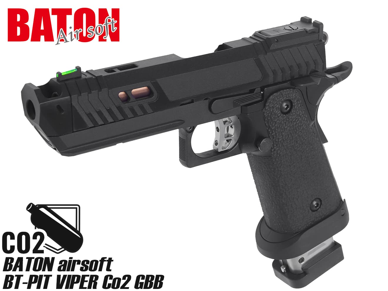 楽天市場】BATON airsoft MODIFY Trinity Hi-Capa 5.1 CO2GBB