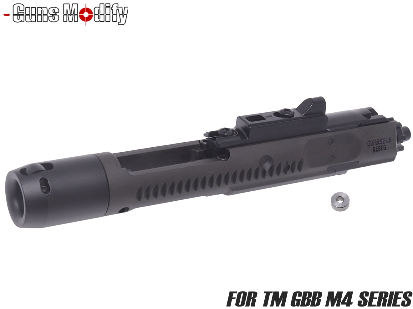 Guns Modify EVO ハイスピード&強化ボルト コンプリートセット REBCGマーキング for TM GBB M4◆東京マルイ MARUI ガスブロ ボルトキャリー カスタム 刻印 強化|ミリタリーベース
