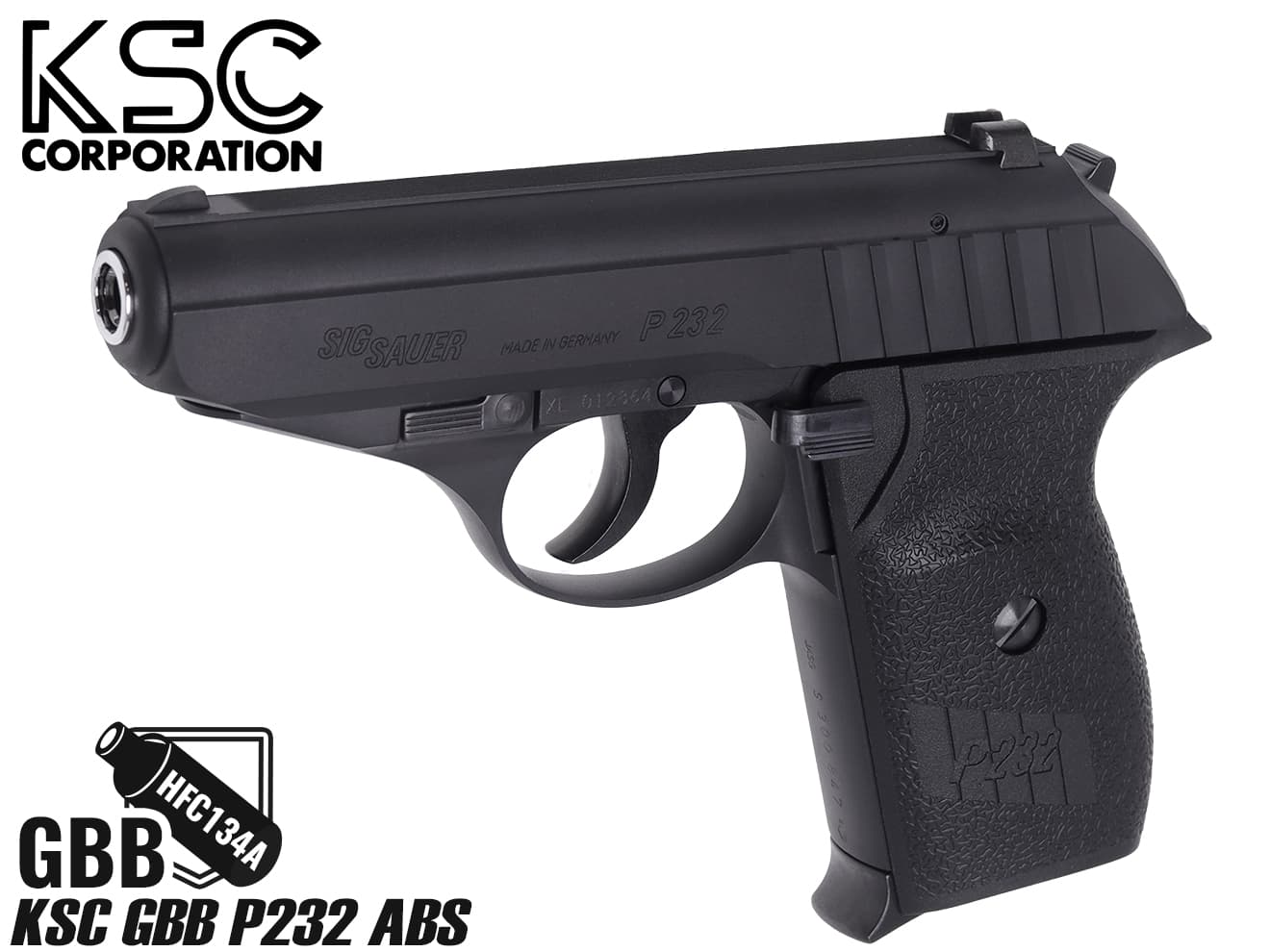 楽天市場】KSC SIG P232 ABS ブラック（ガスブローバック本体） : HBLT