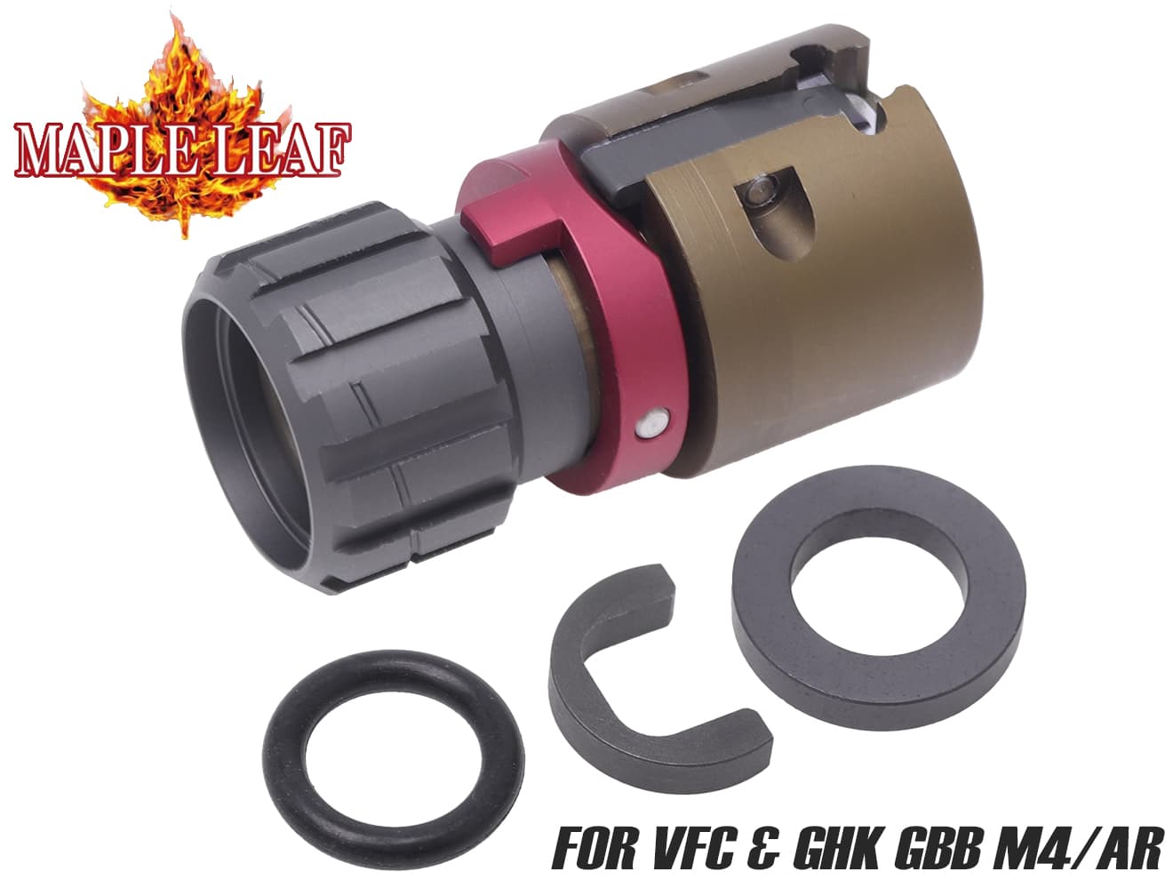 Maple Leaf アルミCNC デュアルアジャスタブル ホップアップ チャンバー for VFC/GHK GBB M4◆HOP 調整 CNC加工 精度 強度 向上 カスタム パーツ ホップ 操作性