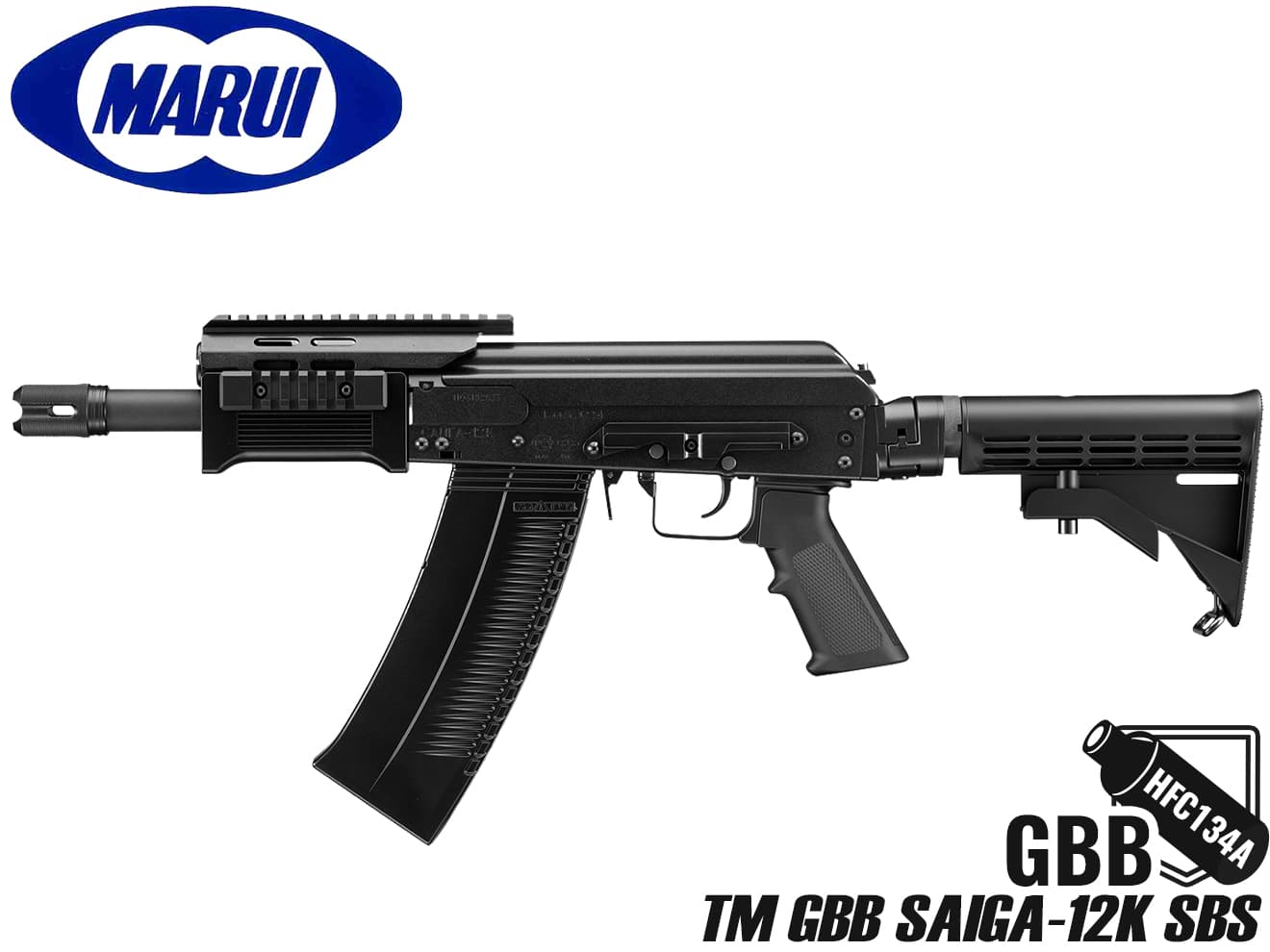東京マルイ サイガ-12K SBS GBBショットガン◆ガン 本体 MARUI ガスブロ セミオート フルオート ショート CQB カスタム 連射 マガジン 装弾数 90発 ストック｜ミリタリーベース