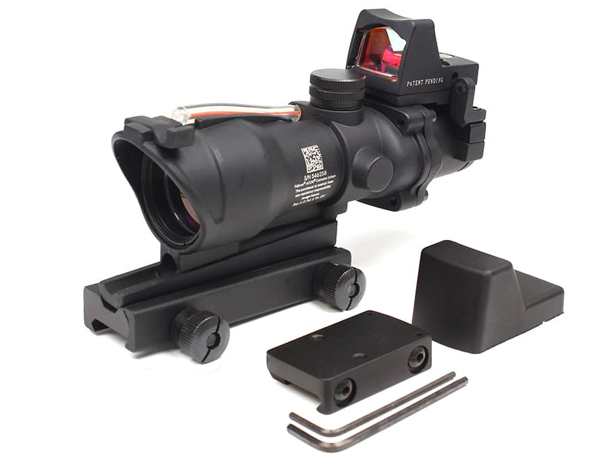 【送料無料】MILITARY-BASE(ミリタリーベース)RCO 4×32 自動調光イルミネートスコープ GS&ミニドットサイト付◆ゴーストサイト付