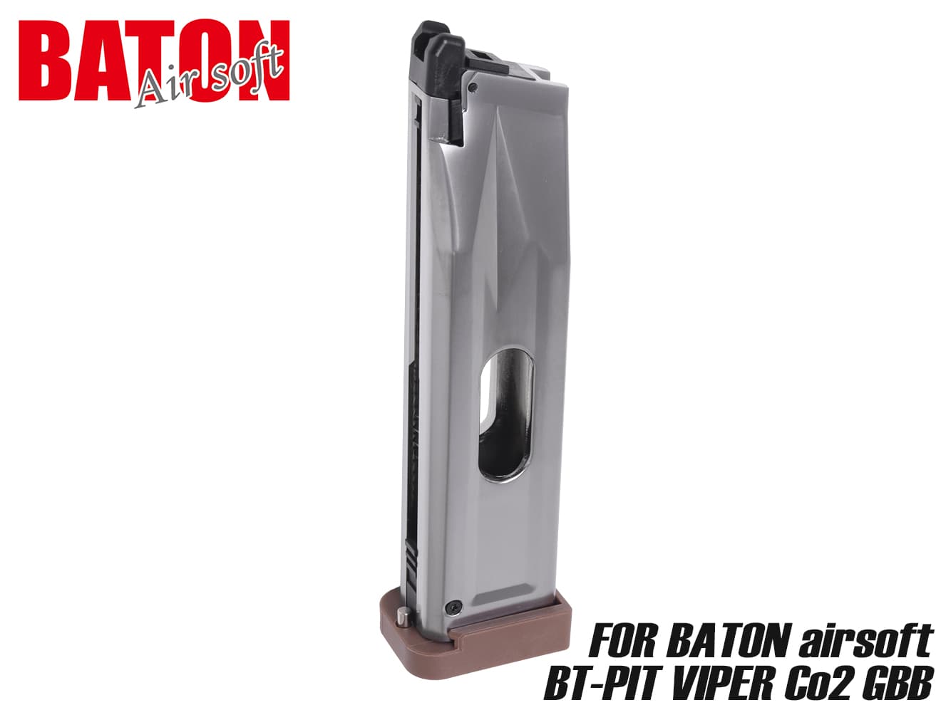 楽天市場】BATON Airsoft BATON Airsoft 2011 Co2 スペアマガジン Type