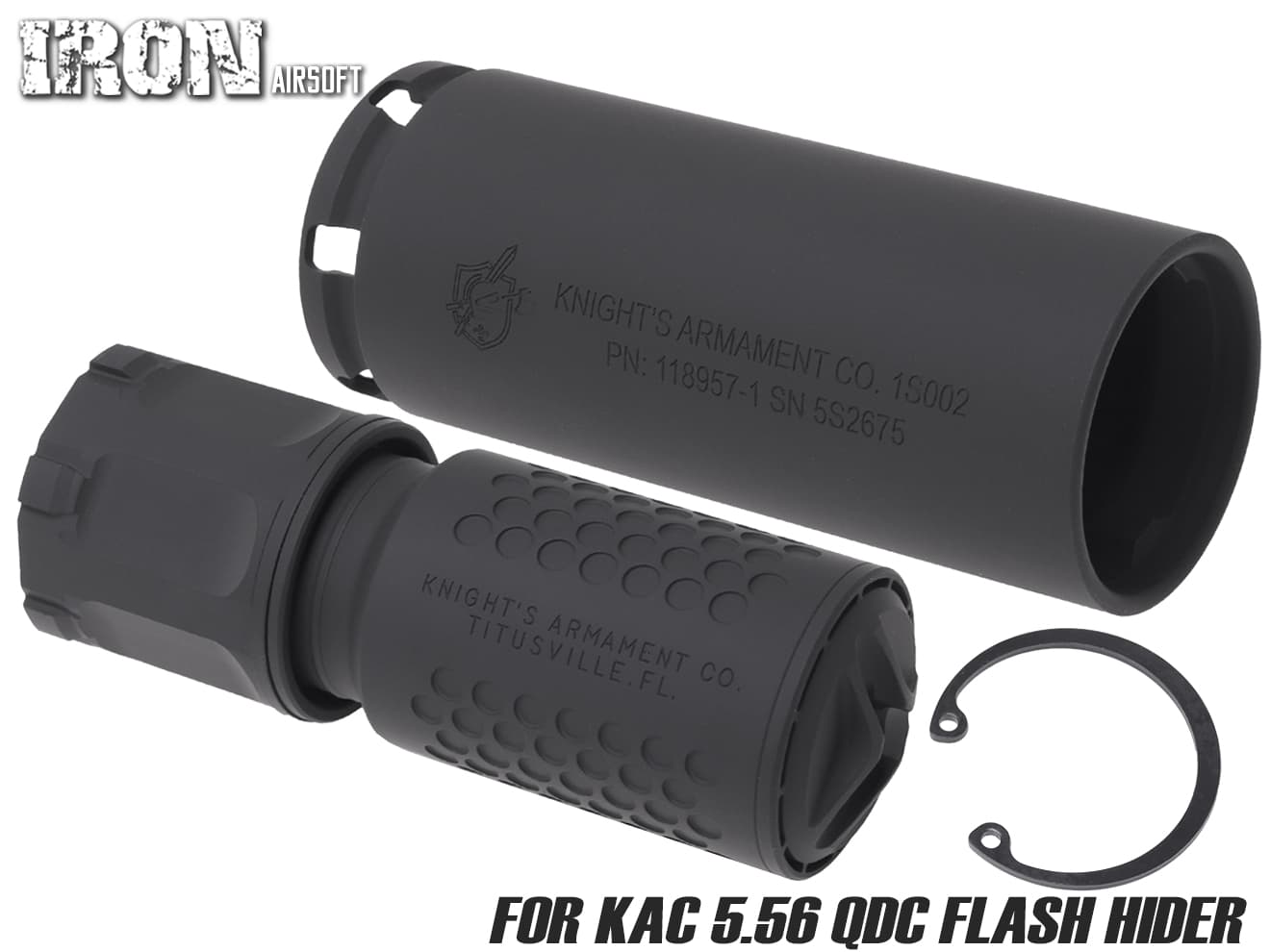 楽天市場】IRON AIRSOFT KACスタイル QDC/MCQ-PRT サプレッサー