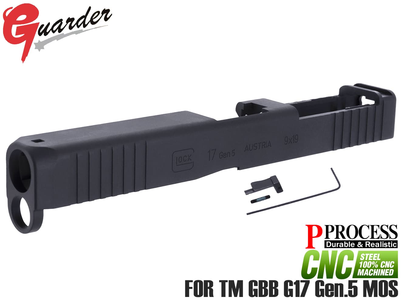 DETONATOR G17 GEN5 M.O.S. スライド Detonator マルイ G17 Gen5 MOS 用 Glock17 Gen.5 MOSスライド