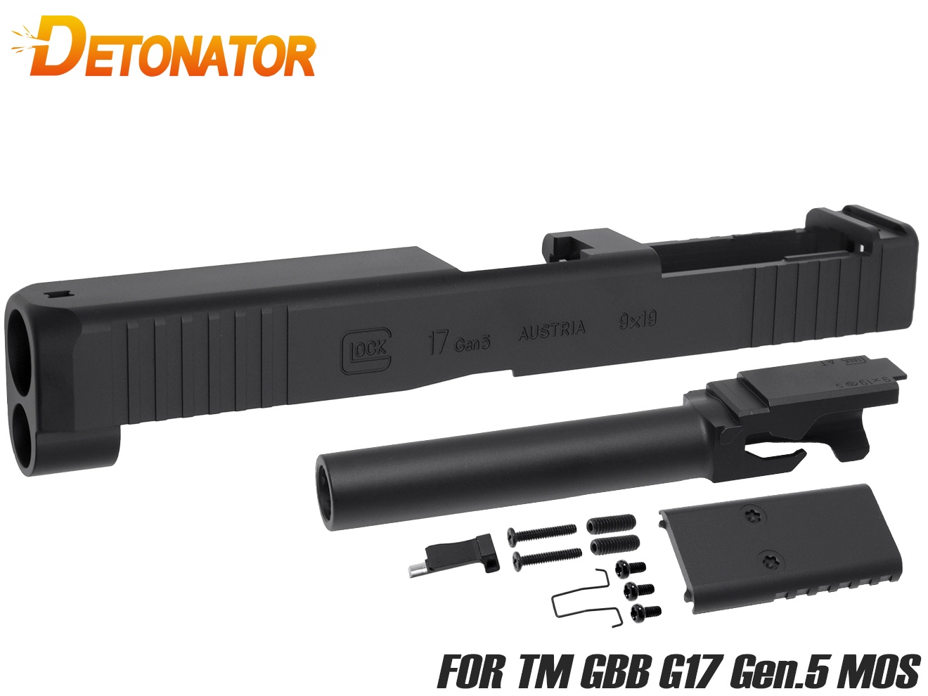 n*8様 東京マルイ G17 Gen5 MOS スライド 楽天市場】DETONATOR ハンドガンスライド マルイ G17 Gen5 MOS
