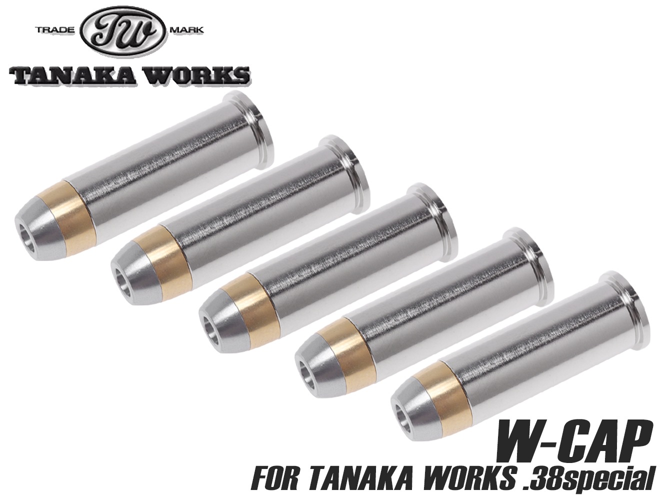 タナカワークス.50AE Wキャップカートリッジ 2袋 14発 タナカ デザートイーグル .50AE Wキャップカートリッジと
