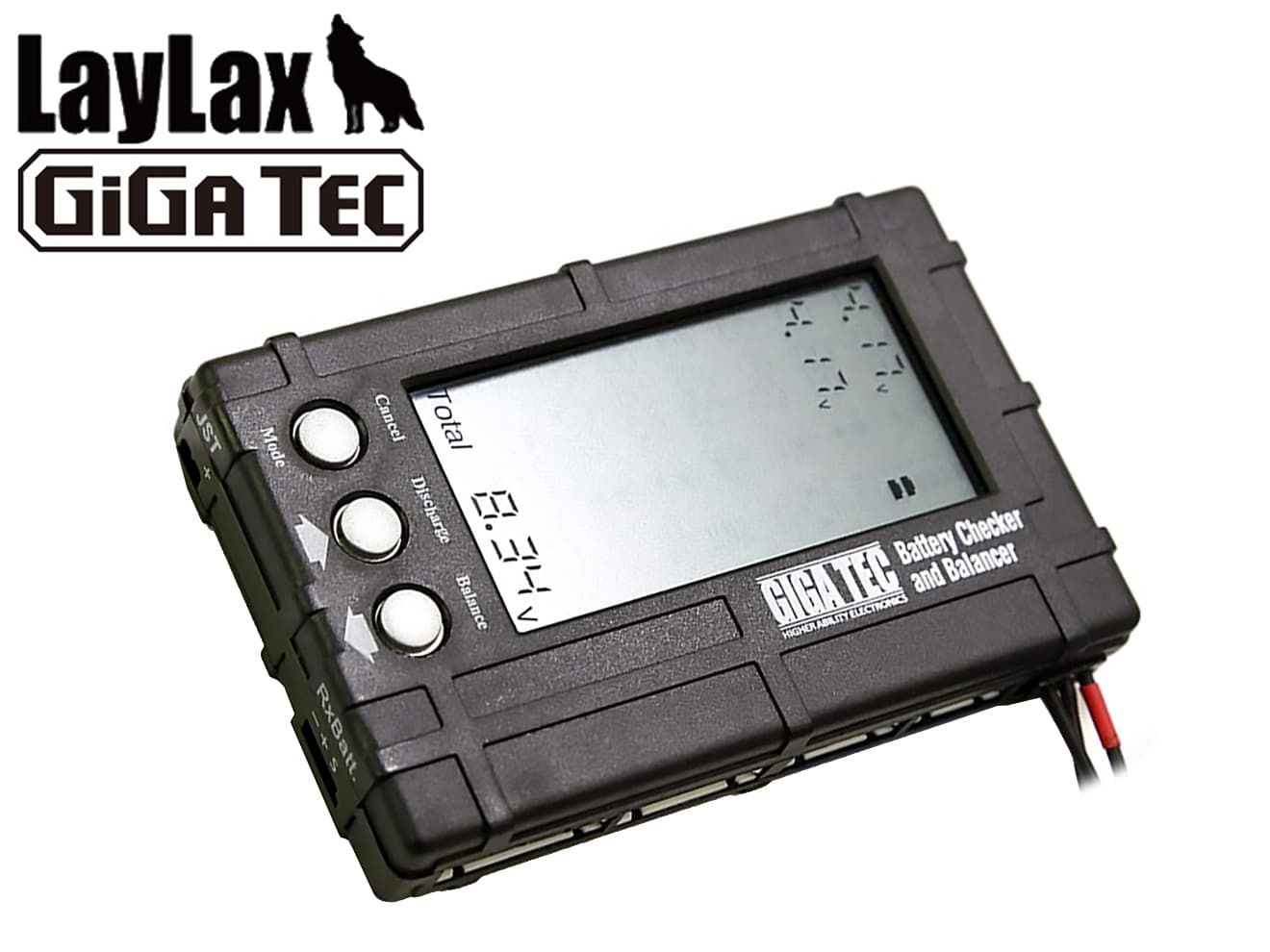LayLax GIGA TEC PSEリポバッテリー チェッカー&バランサー Li-Po・Li-Fe対応◆コネクター JST-XH バッテリー コンディション バッテリー管理 リポバッテリー対応画像