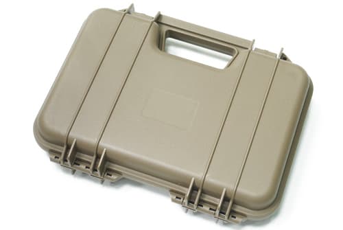 GUN-S06(TAN)■GUARDER スタンダード ハードピストルケース TAN◆ガンケース 保管・運搬に!内部波型スポンジ