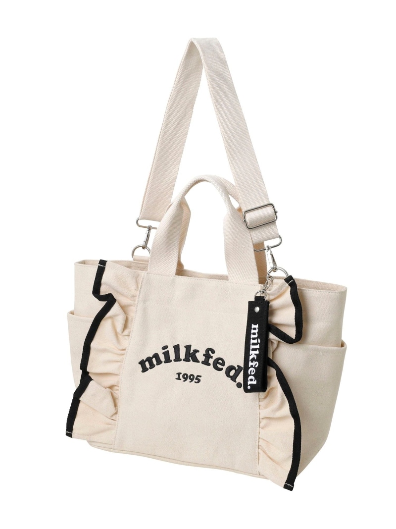 RUFFLE BAG MILKFED. ミルクフェド バッグ その他のバッグ レッド ブラック ホワイト【送料無料】[ Fashion]