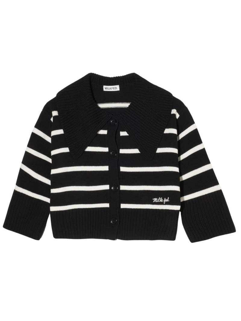 ミルクフェド　MILKFED.　カーディガン　ハート　ブラック 楽天市場】【公式】MILKFED. ミルクフェド HEART ELBOW CARDIGAN