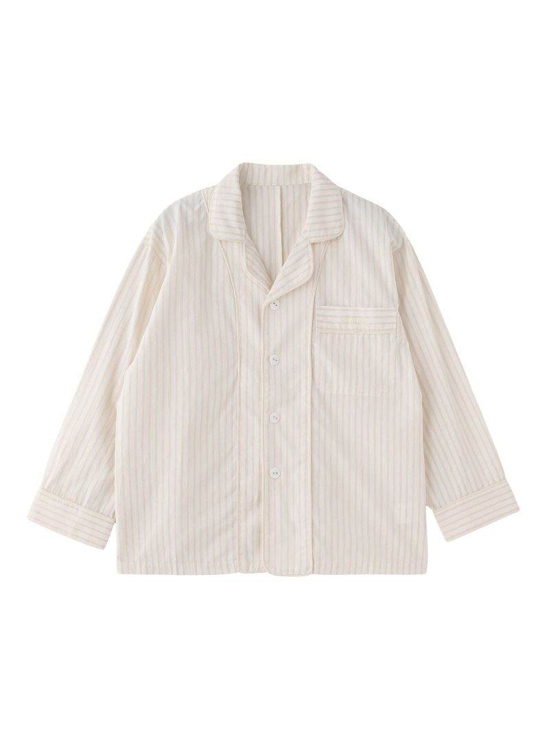 STRIPED PAJAMA SHIRT MILKFED. ミルクフェド トップス シャツ・ブラウス ホワイト【送料無料】[ Fashion]