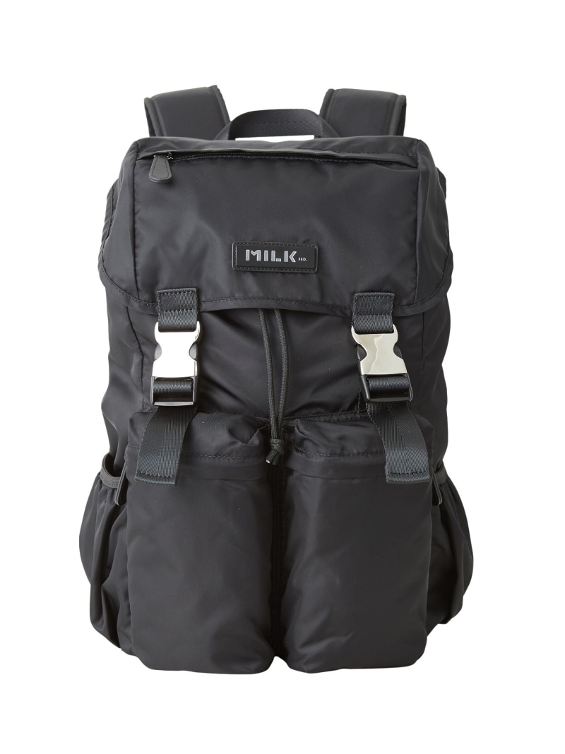 LOGO PLATE BACKPACK MILKFED. ミルクフェド バッグ その他のバッグ カーキグリーン ブルー ブラック【送料無料】[ Fashion]｜MILKFED.　ミルクフェド 10,439円