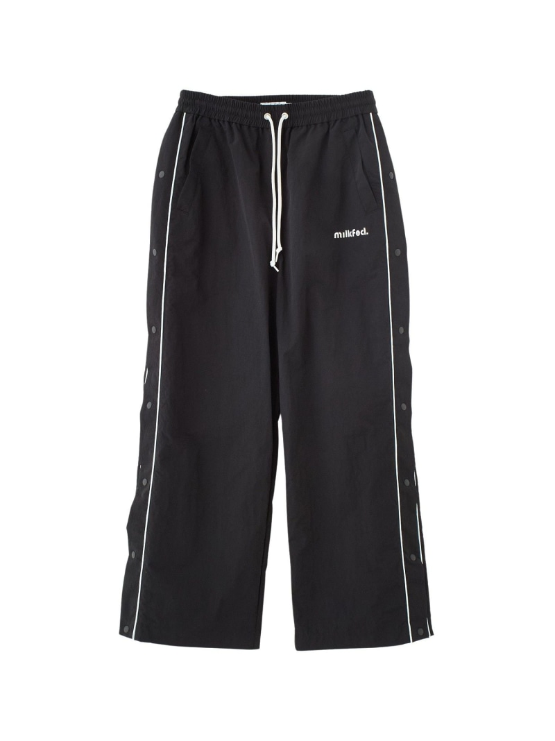 CUTOUT LOGO TRACK PANTS MILKFED. ミルクフェド パンツ その他のパンツ グレー ブラック【送料無料】[ Fashion]