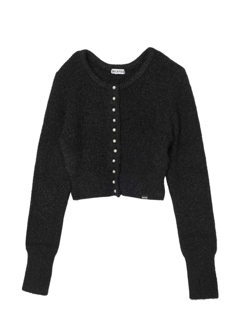 ミルクフェド　MILKFED.　カーディガン　ハート　ブラック 楽天市場】【公式】MILKFED. ミルクフェド HEART ELBOW CARDIGAN