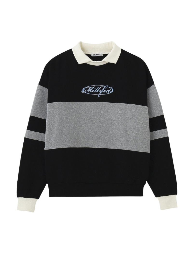 【SALE／30%OFF】PANELED COLOR BLOCK TOP MILKFED. ミルクフェド トップス カットソー・Tシャツ ネイビー グリーン ブラック【RBA_E】【送料無料】[ Fashion] 6,776円