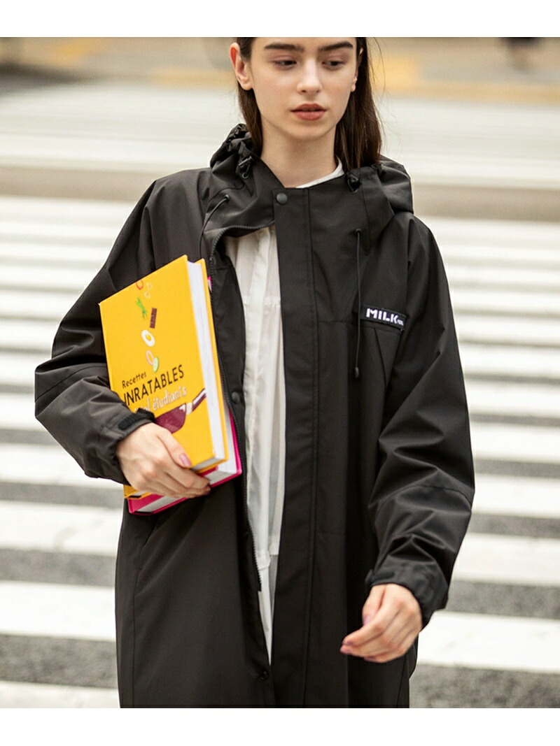 楽天市場 Long Mountain Parka Milkfed ミルクフェド コート ジャケット マウンテンパーカー ブラック ホワイト カーキ 送料無料 Rakuten Fashion Milkfed ミルクフェド