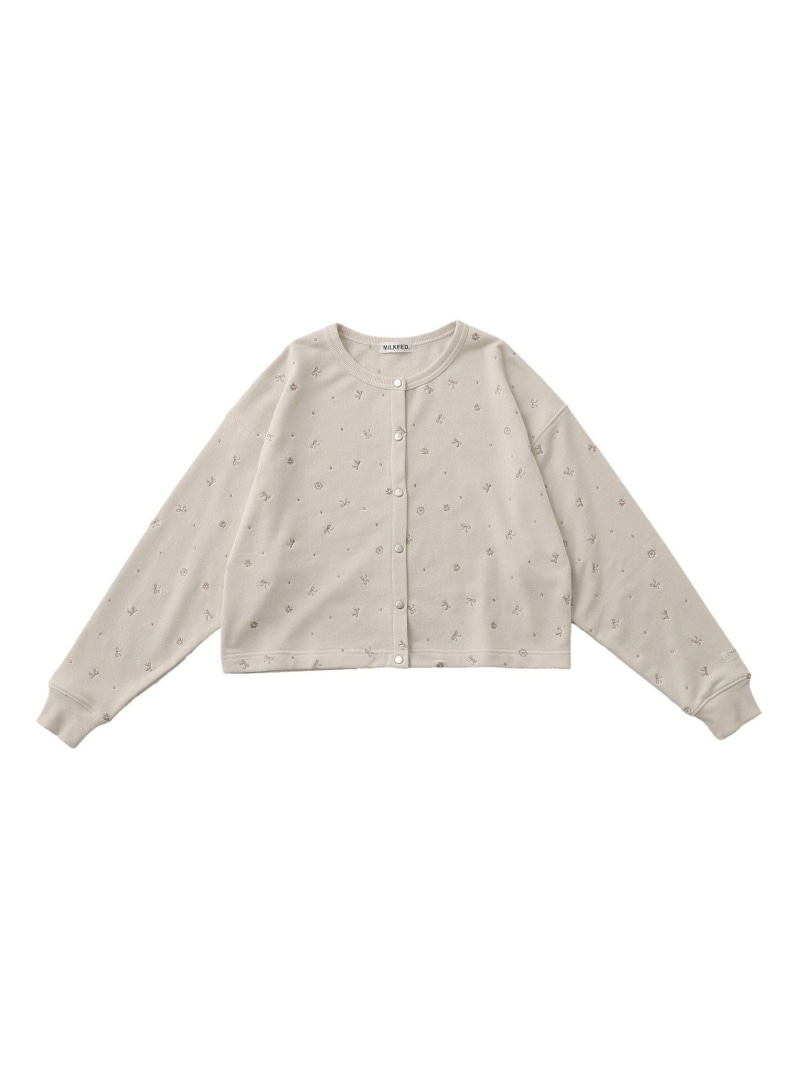EMBROIDERY SWEAT JACKET MILKFED. ミルクフェド トップス スウェット・トレーナー 黒いこと 白いこと 青色【貨物輸送無料】[ Fashion] スウェット・トレーナー-トップス