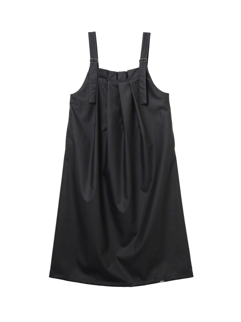 FAUX LEATHER TUCK DRESS MILKFED. ミルクフェド 衣装・御召しもの 余分の物の衣装・御召しもの 赤銅色 サクラ色 黒いこと【貨物輸送無料】[ Fashion]